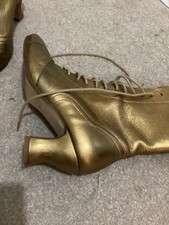 Miss L Fire gold boots size 4