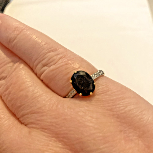 9ct gold sapphire and - 9ct,