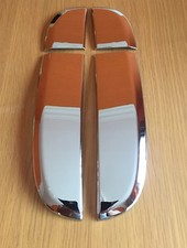 CHROME SIDE VENT WING TRIM COVER FITS JAGUAR XF XFR 2008-2011 PRE FACELIFT SHARK