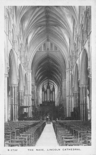 Postcard the nave lincoln - -,