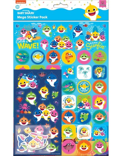 Baby shark mega pack stickers - mega,