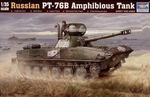 Trumpeter russian pt 76b - trumpeter, 1/35