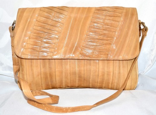 Vintage genuine eel skin tan - vintage,