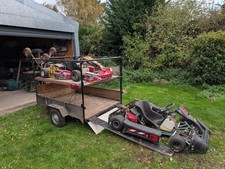 2 Pro Go Karts (twin 200cc),  Two Tier Trailer with Lights and Winch