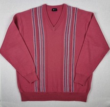 Mens Vintage Red Striped