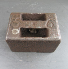 Antique 56lb cast iron weight - cast,