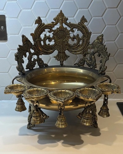 Large brass urli bowl - large,