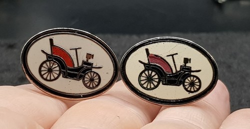 Pair vintage enamelled - pair,
