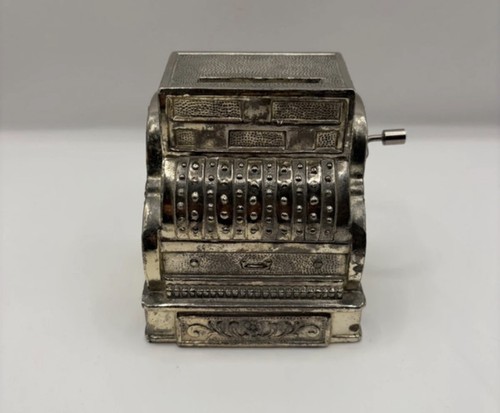 Vintage cash register piggy - vintage,