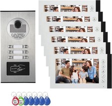 6-Unit Wired Video Intercom
