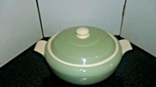 Poole Pottery green and cream Tureen
