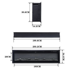 100 electric fire - 40"-100", media