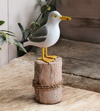 Hand carved wooden seagull - hand-carved,