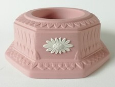 Wedgwood Pink Jasperware Candle Holder / Tea Light
