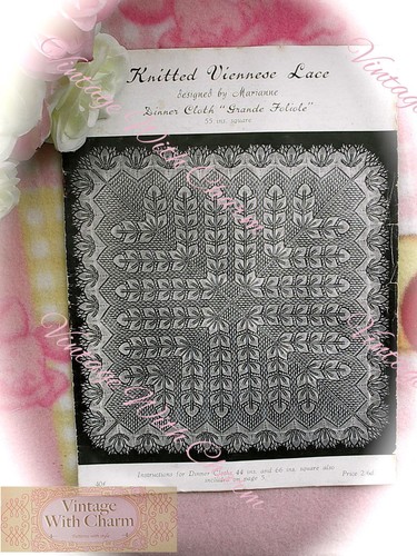 Vintage 1950s viennese lace - vintage,