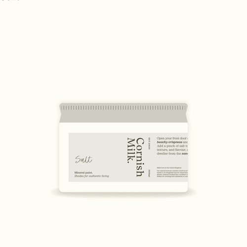 Cornish milk mineral paint - milk,