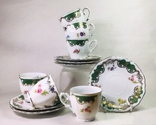 12 Piece Vintage German Gebruder Winterling Roslau Bavarian Porcelain Tea Set