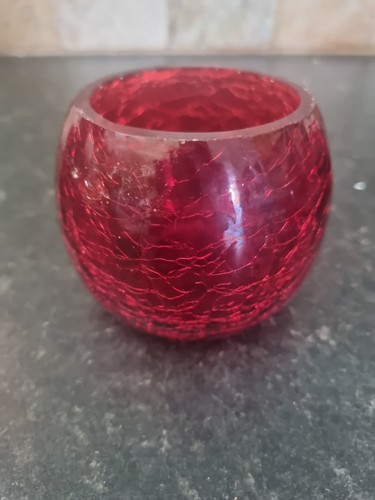Red tea light holders - tea,