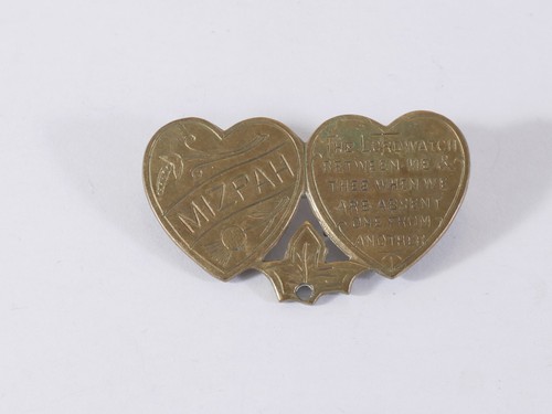 Vintage mizpah twin heart - mizpah,