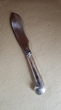 Sterling Silver Antique Fish Knife C.1900 Sheffield Hallmarked