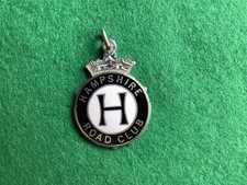 Silver  Hallmarked  Hampshire Road Club Cycling Medal From 1935