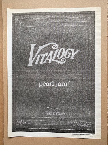 Pearl jam vitalogy poster - jam,