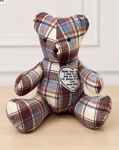 Handmade memory bear custom - handmade,