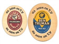 14 TRUMAN HANBURY & BUXTON BREWERY Beermats Cat 28 29 31 32 54 59 61 62 74 95-98