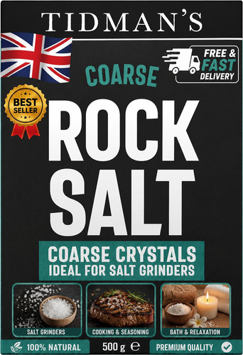 Tidmans natural rock salt 500g - natural,