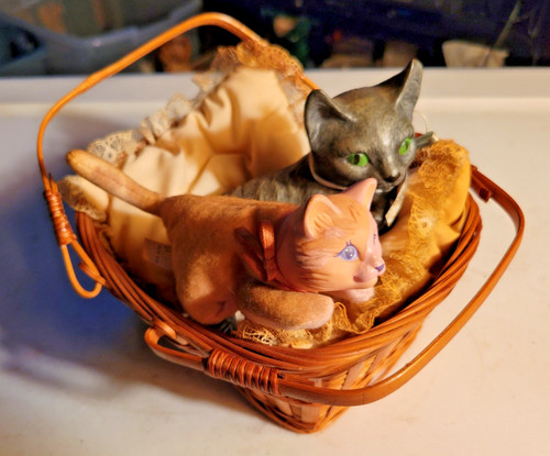 Vintage wicker basket with - with, 2