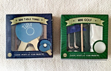 Classic Desktop Collection Mini Table Tennis & Golf Games~Brand New~Freepost.