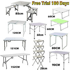 Catering Camping Heavy Duty Folding Trestle Table Picnic BBQ Party 4ft 2.8ft 5ft