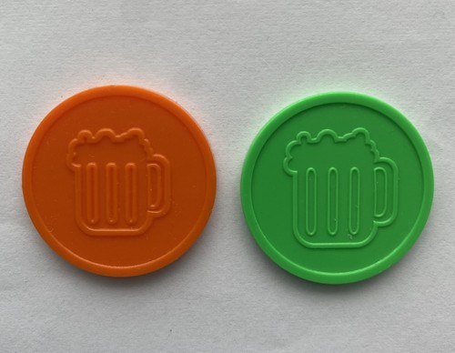Plastic drink tokens beer - plastic,