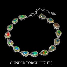 Sterling Silver Bracelet Opal
