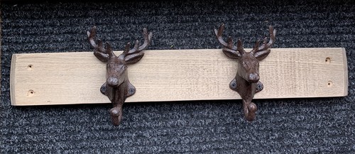 Cast iron stag head - stag, on