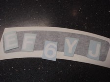 Lambretta Curved Number plate