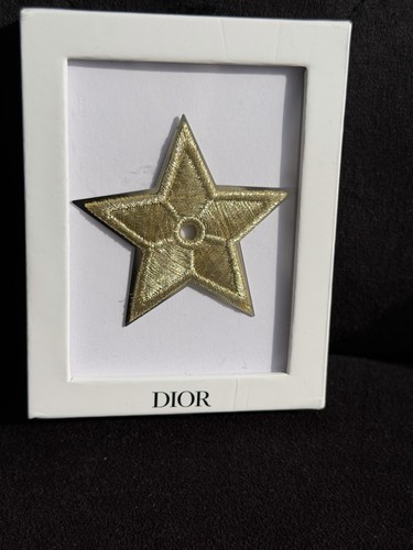Dior gold metallic embroidered - gold,