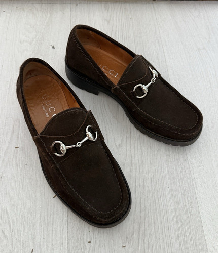 Vintage gucci brown suede - brown,