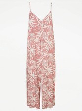 George Asda Pink Palm Leaf