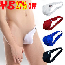 Men's Sexy One-Sided Lingerie C String Invisible Crotchless Half Thong String✹