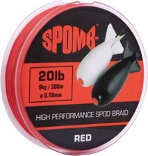 Spomb Braid 300m 9kg 20lb RED