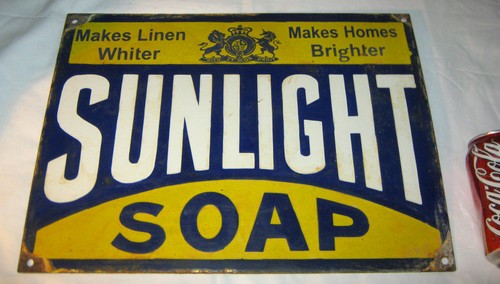 Antique sunlight soap linen - antique,