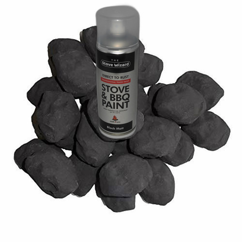 Gas fire coals paint - fire, bbq