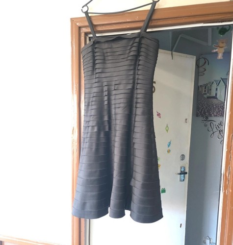Black satin tiered cocktail - black,
