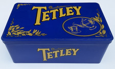 Vintage Tetley Tea Caddy Tin
