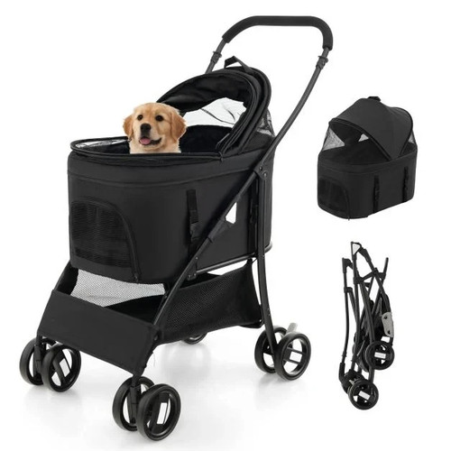 Foldable pet stroller with - pet,