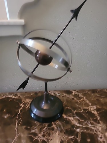 Armillary sphere sundial - sphere,, base
