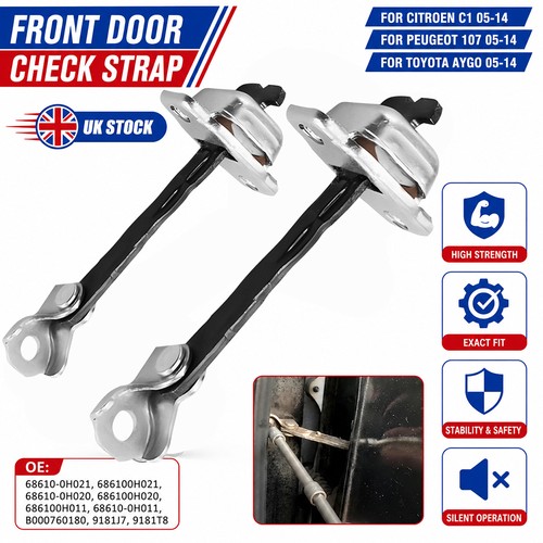 Front door check strap - front,