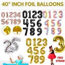 40" Foil Number BALLOONS GIANT