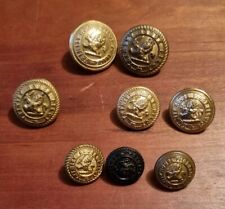 VINTAGE ORIGINAL MARITIME NAUTICAL 8 x BUTTONS SET  - TRINITY HOUSE PILOT 